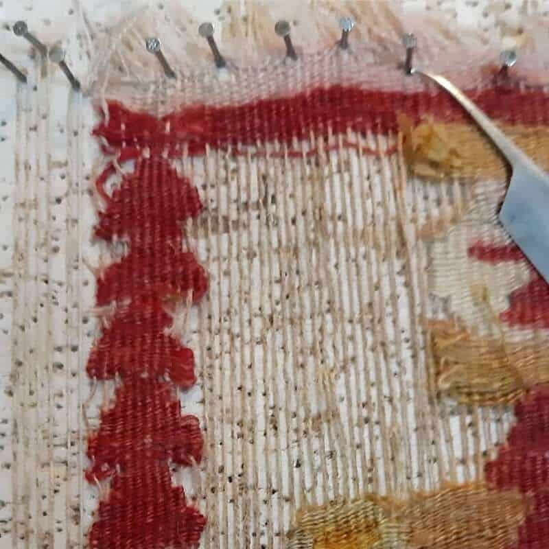 Avant Restauration Kilim Turc avant restauration
