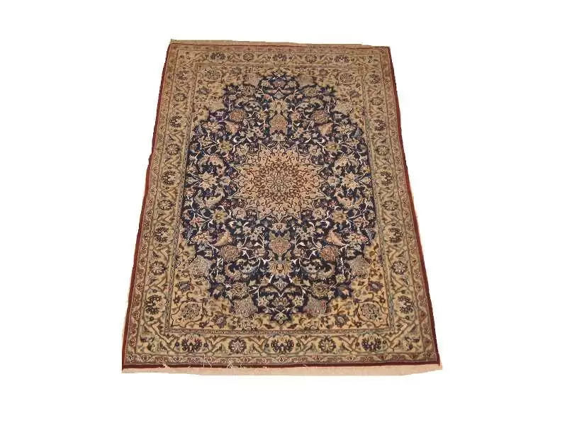 Tapis Nain - Iran , en laine et soie