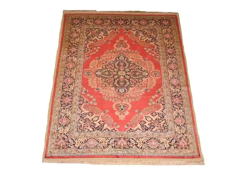 Tapis de Téhran en soie - Iran - signé 