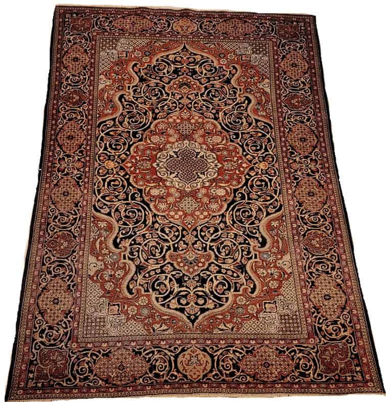 kashan 194 X 127 cm tapis kachan - perse , vers 1920