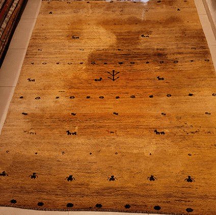 Lavage de tapis Gabbeh - persan , ( avant ) Lavage tapis ( avant )